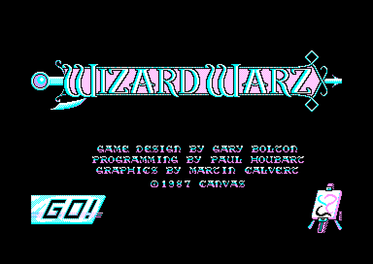 screenshot of the Amstrad CPC game Wizard warz by GameBase CPC