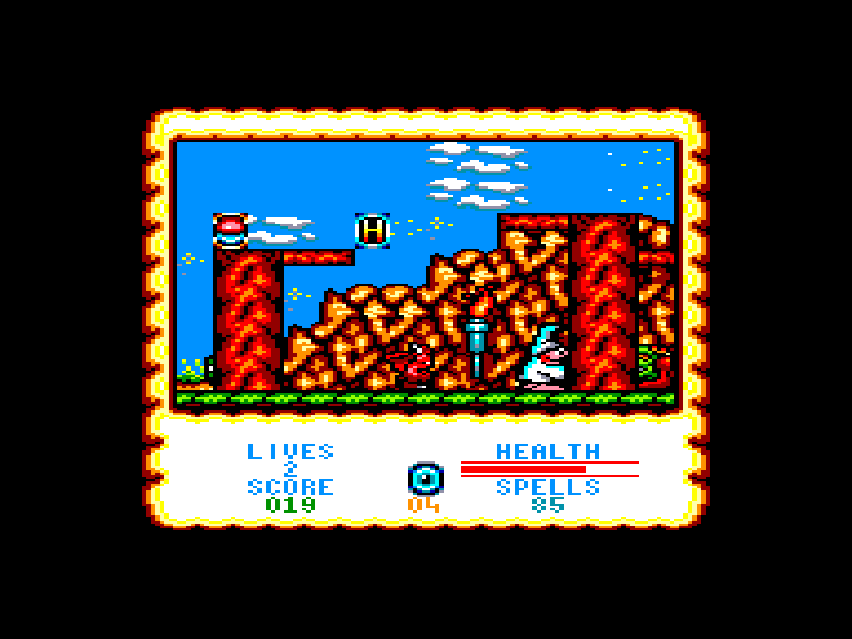 screenshot of the Amstrad CPC game Wizard willy by GameBase CPC