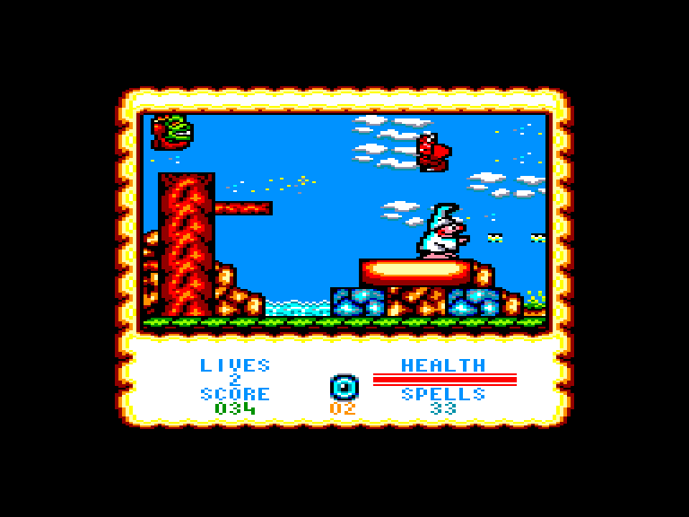 screenshot of the Amstrad CPC game Wizard willy by GameBase CPC