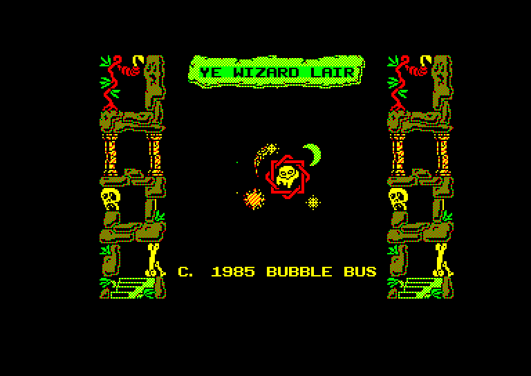 screenshot of the Amstrad CPC game Wizard's lair by GameBase CPC