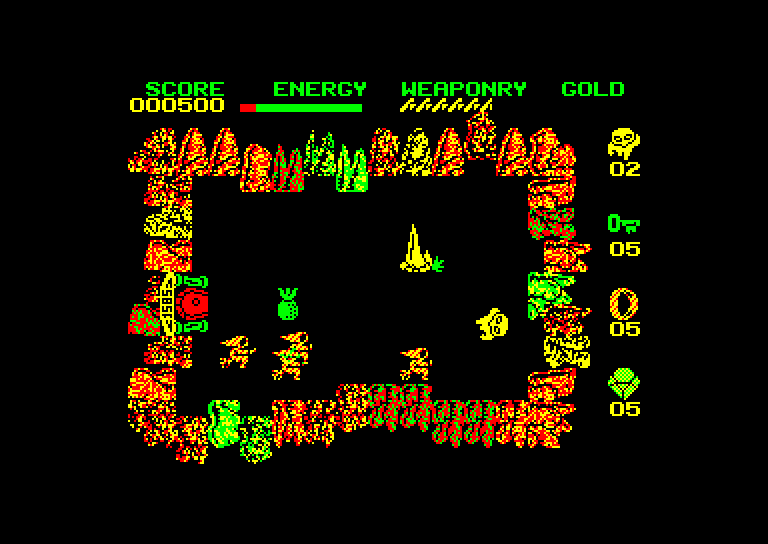 screenshot of the Amstrad CPC game Wizard's lair by GameBase CPC