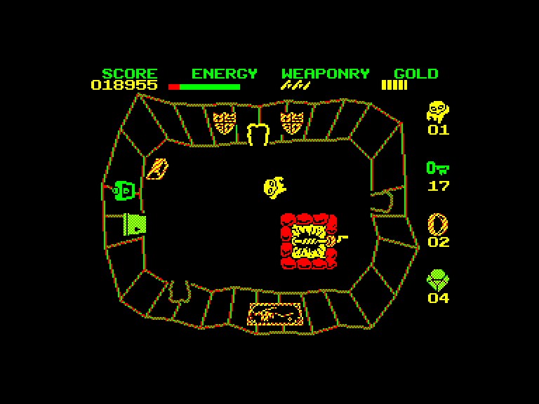 screenshot of the Amstrad CPC game Wizard's lair by GameBase CPC
