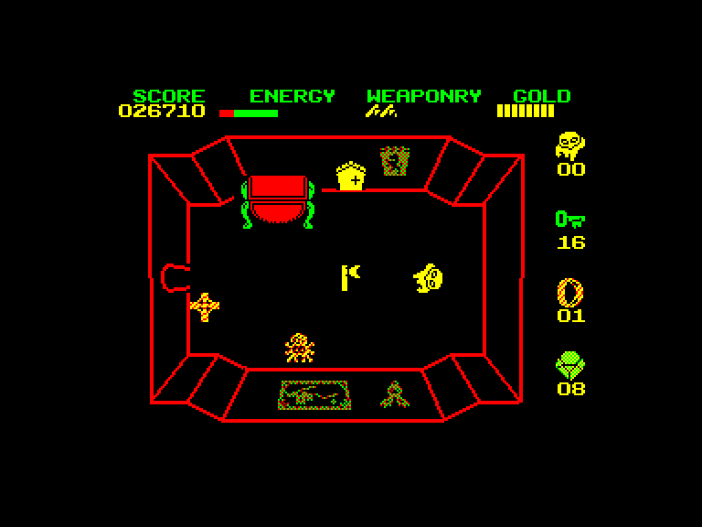 screenshot of the Amstrad CPC game Wizard's lair by GameBase CPC