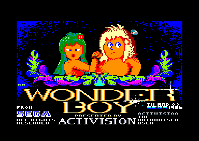 screenshot of the Amstrad CPC game Wonder Boy by GameBase CPC