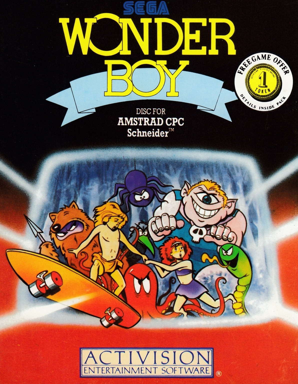 cover of the Amstrad CPC game Wonder Boy  by GameBase CPC