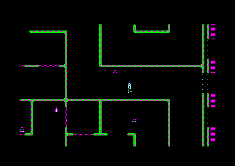 screenshot of the Amstrad CPC game Working backwards by GameBase CPC