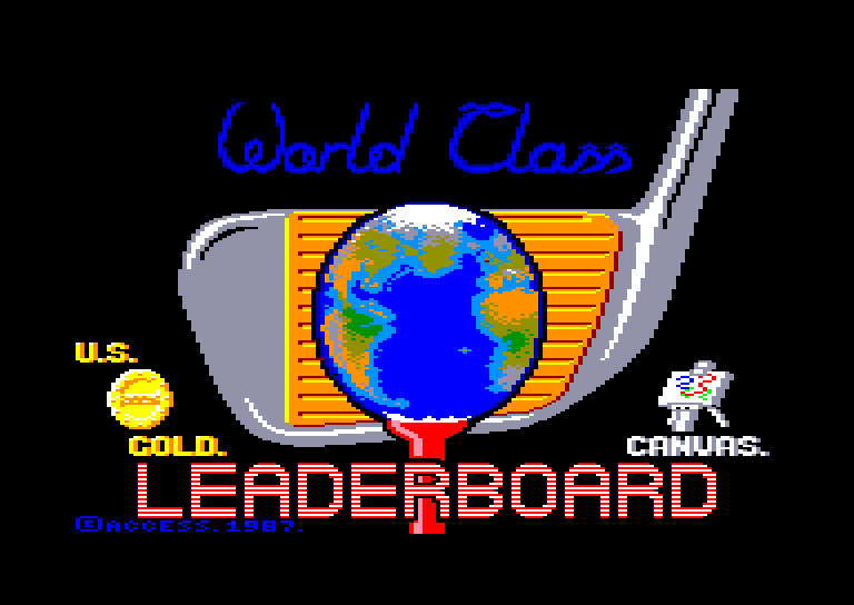screenshot of the Amstrad CPC game World Class Leaderboard by GameBase CPC