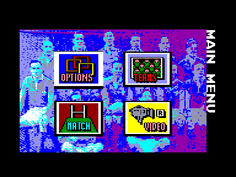 screenshot of the Amstrad CPC game World class rugby by GameBase CPC
