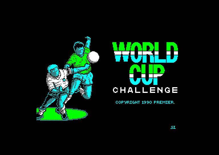screenshot of the Amstrad CPC game World Cup Challenge by GameBase CPC