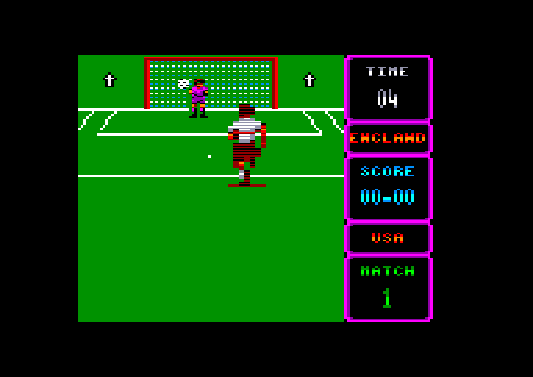screenshot of the Amstrad CPC game World Cup Soccer 90 by GameBase CPC