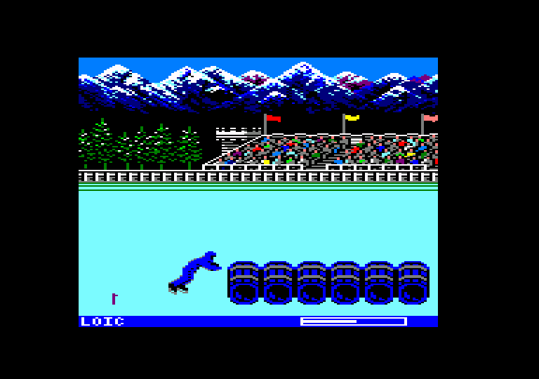 screenshot of the Amstrad CPC game World Games by GameBase CPC