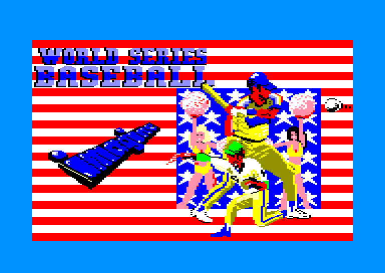 screenshot of the Amstrad CPC game World series baseball by GameBase CPC