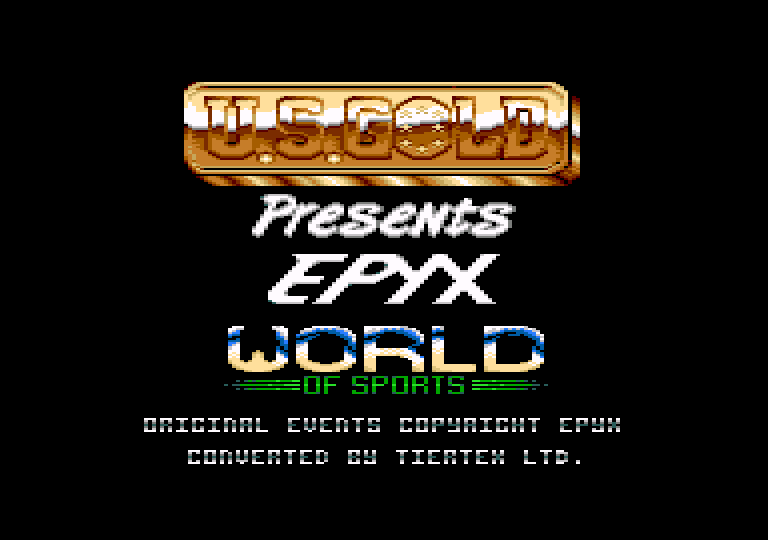 screenshot of the Amstrad CPC game Epyx World Of Sports by GameBase CPC