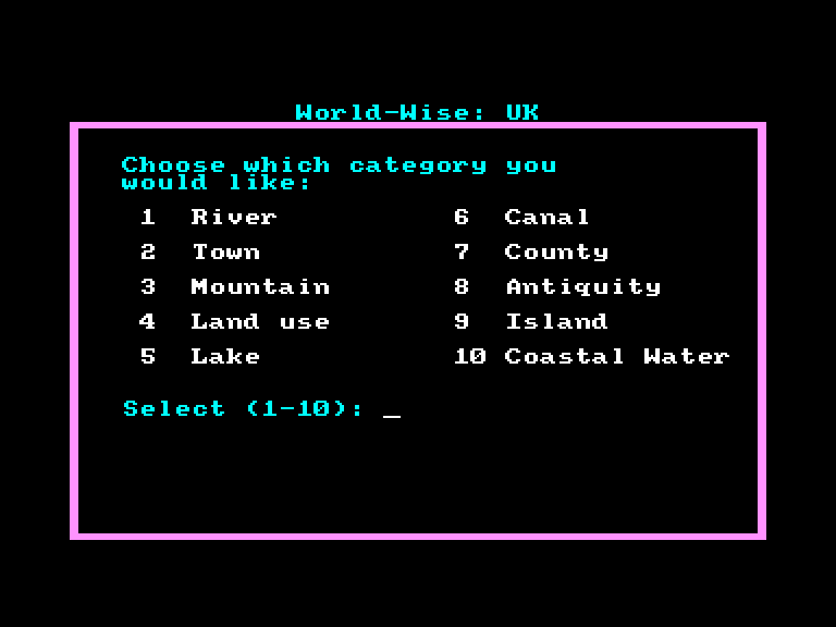 screenshot of the Amstrad CPC game World-Wise by GameBase CPC