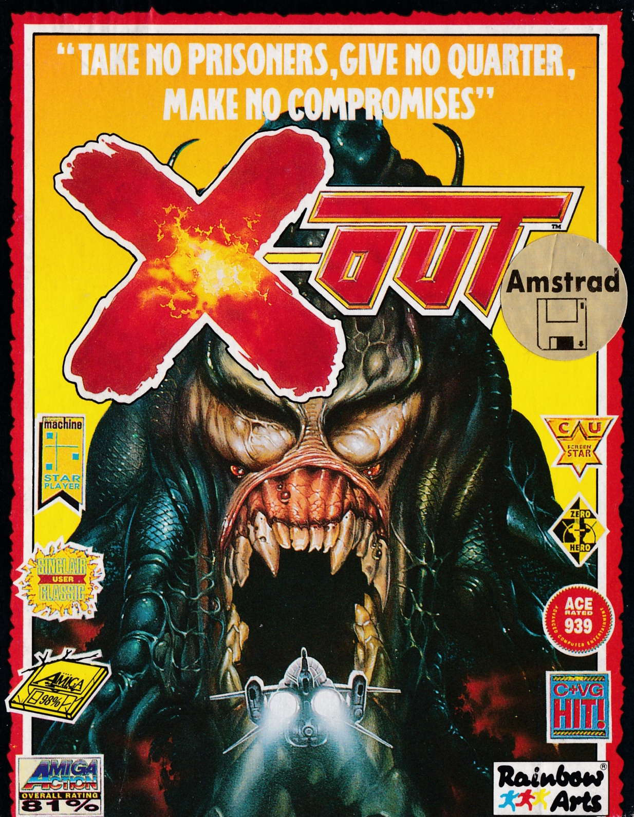 screenshot of the Amstrad CPC game X-out by GameBase CPC