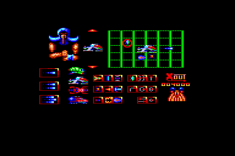 screenshot of the Amstrad CPC game X-out by GameBase CPC