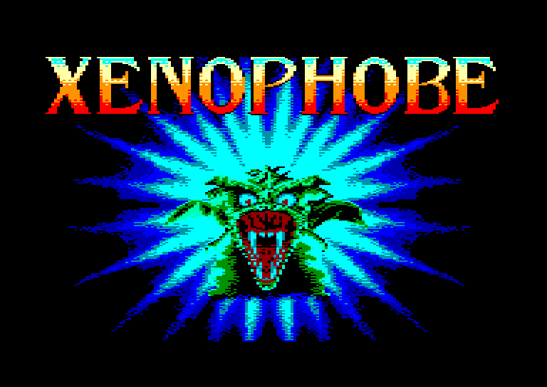 screenshot of the Amstrad CPC game Xenophobe by GameBase CPC