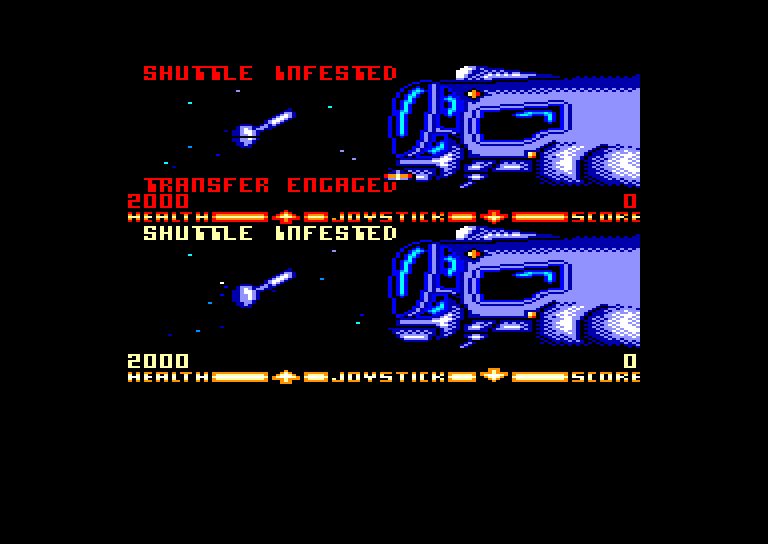 screenshot of the Amstrad CPC game Xenophobe by GameBase CPC