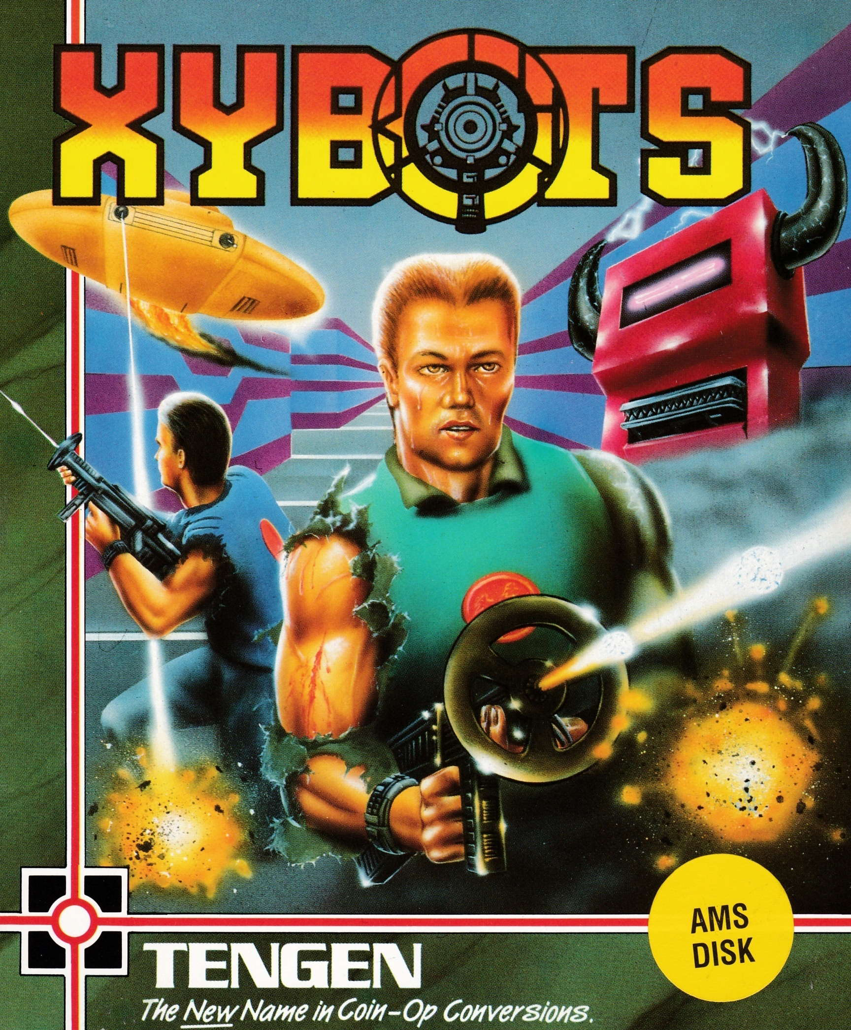 screenshot of the Amstrad CPC game Xybots by GameBase CPC