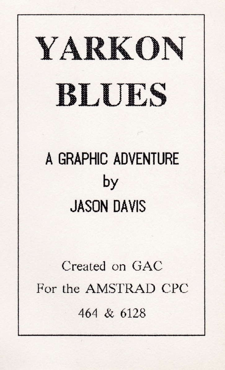 cover of the Amstrad CPC game Yarkon Blues  by GameBase CPC