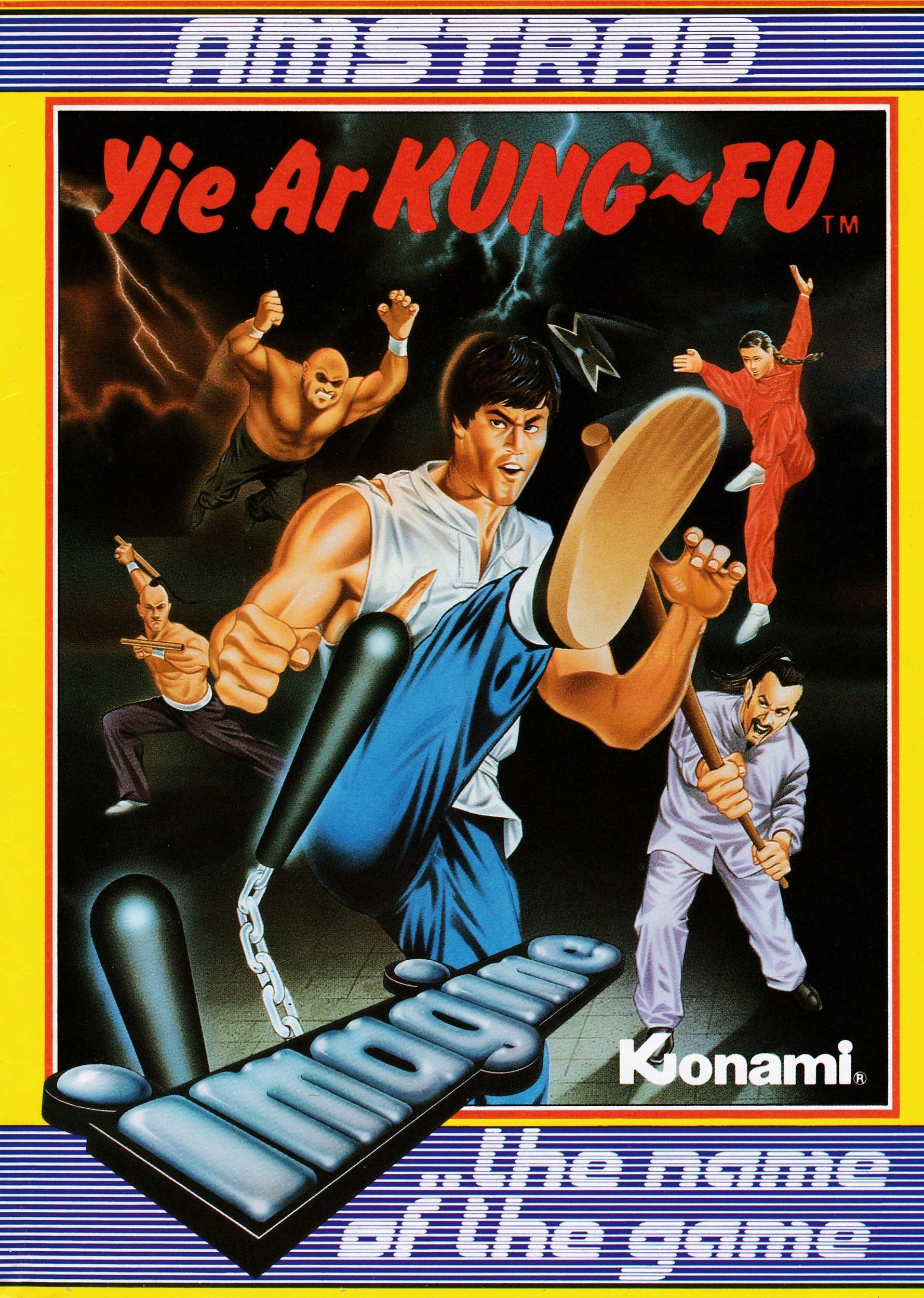 screenshot of the Amstrad CPC game Yie Ar Kung Fu by GameBase CPC