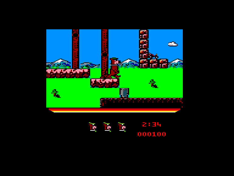 screenshot of the Amstrad CPC game Yogi's great escape by GameBase CPC