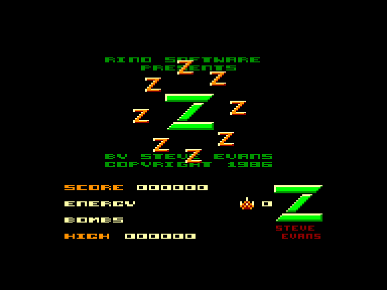 screenshot of the Amstrad CPC game Z - comme zark davor by GameBase CPC