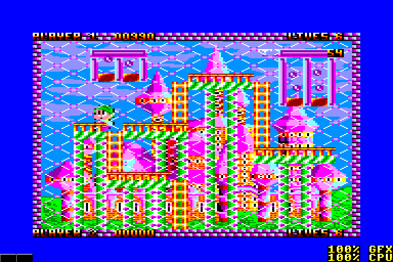 screenshot of the Amstrad CPC game Zap 'T' Balls - The Advanced Edition by GameBase CPC