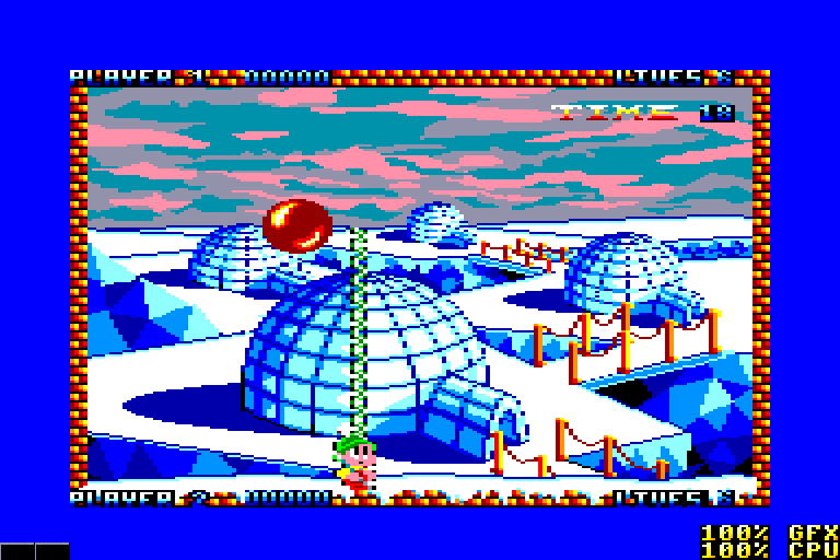 screenshot of the Amstrad CPC game Zap 'T' Balls - The Advanced Edition by GameBase CPC