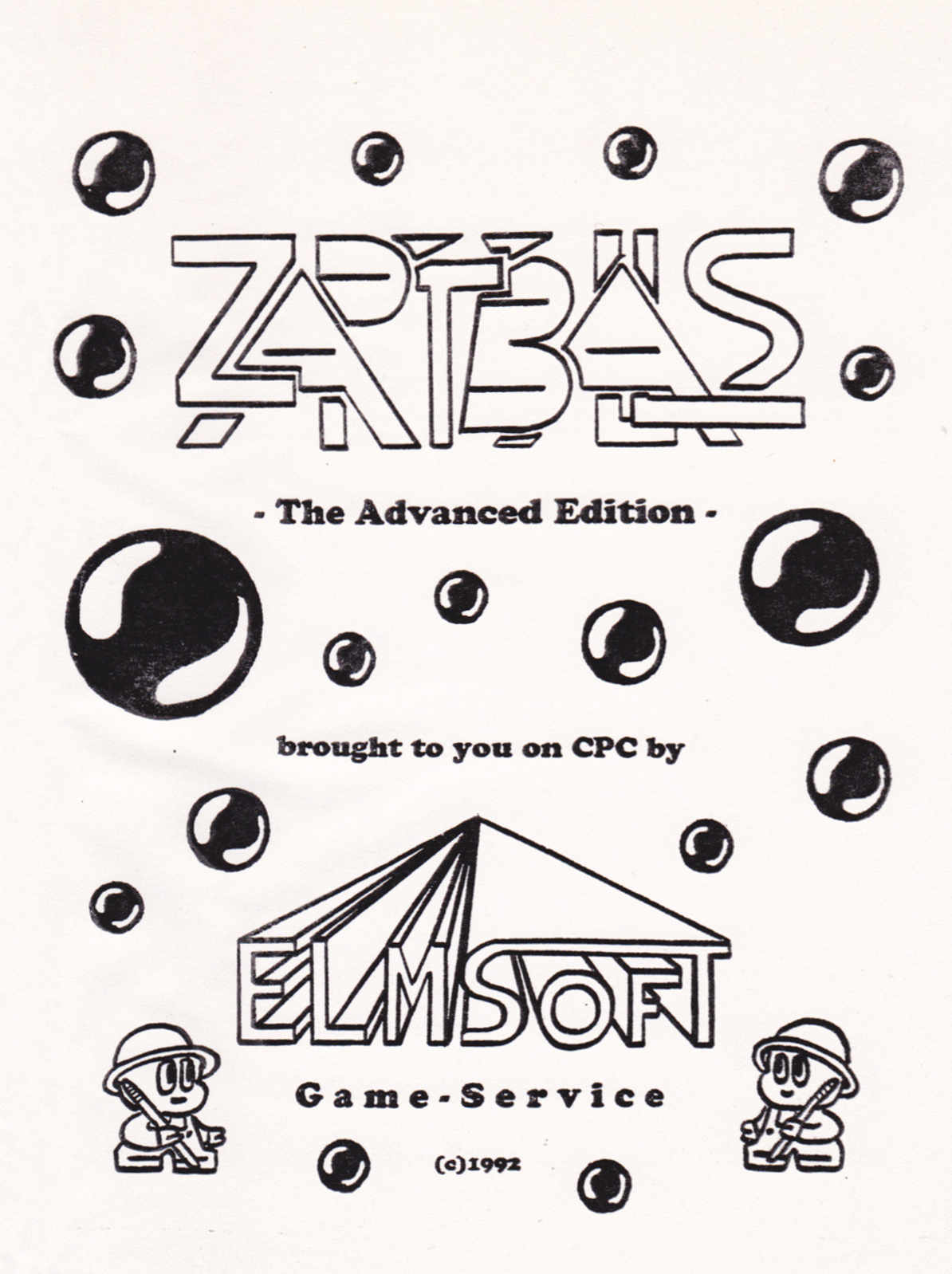 cover of the Amstrad CPC game Zap 'T' Balls - The Advanced Edition  by GameBase CPC