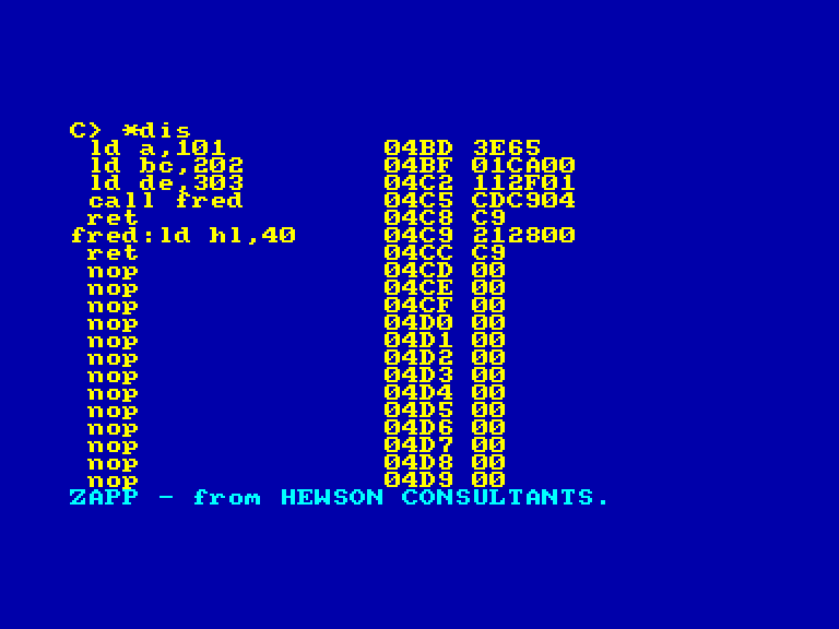 screenshot of the Amstrad CPC game Zapp by GameBase CPC