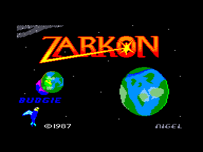 screenshot of the Amstrad CPC game Zarkon by GameBase CPC