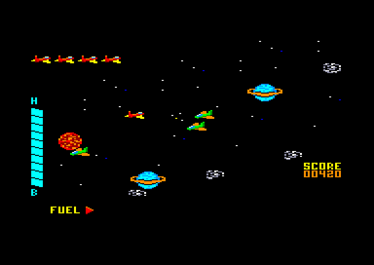 screenshot of the Amstrad CPC game Zaxx by GameBase CPC