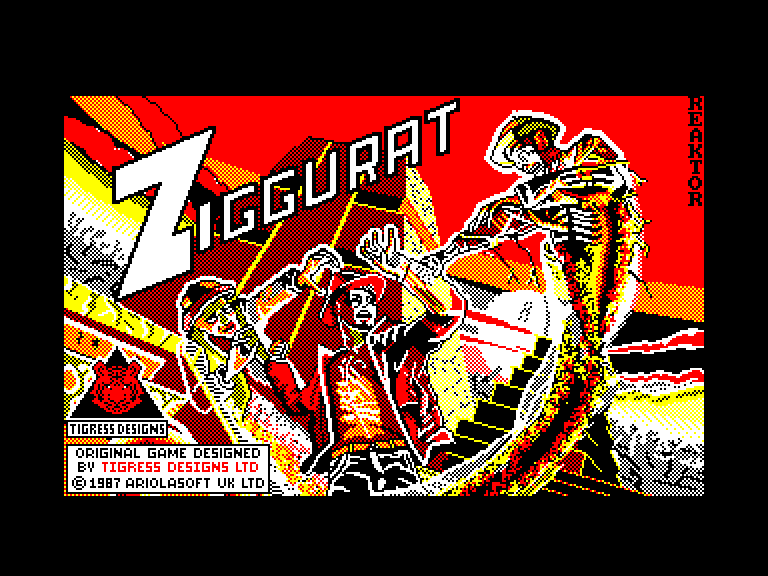 screenshot of the Amstrad CPC game Ziggurat by GameBase CPC