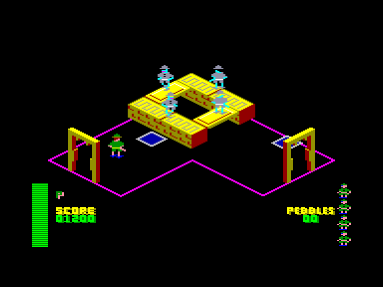 screenshot of the Amstrad CPC game Ziggurat by GameBase CPC