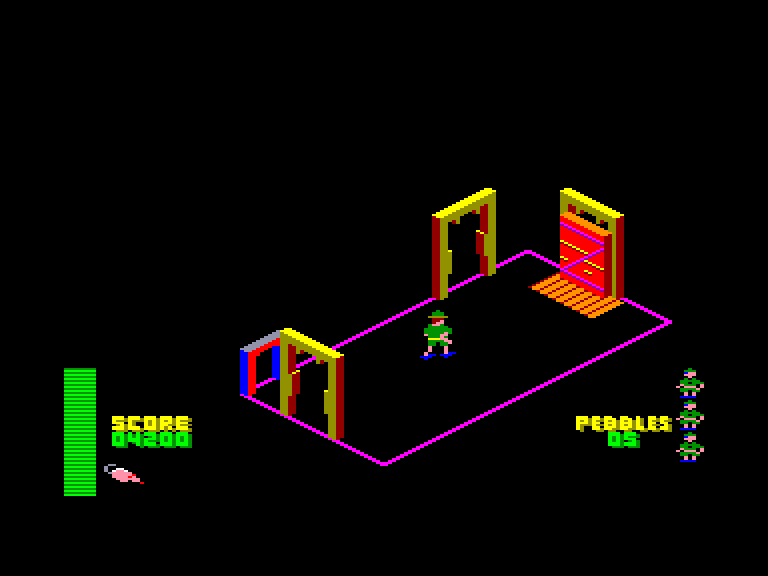 screenshot of the Amstrad CPC game Ziggurat by GameBase CPC