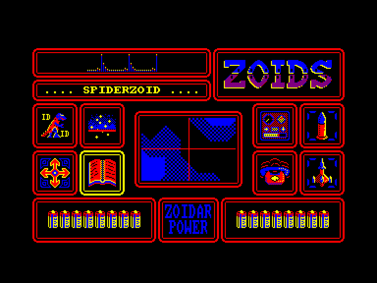 screenshot of the Amstrad CPC game Zoids - The Battle Begins by GameBase CPC