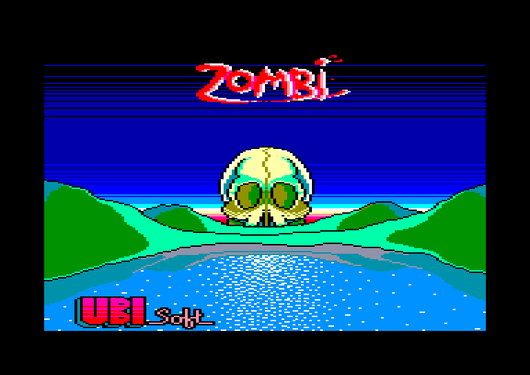 screenshot of the Amstrad CPC game Zombi by GameBase CPC