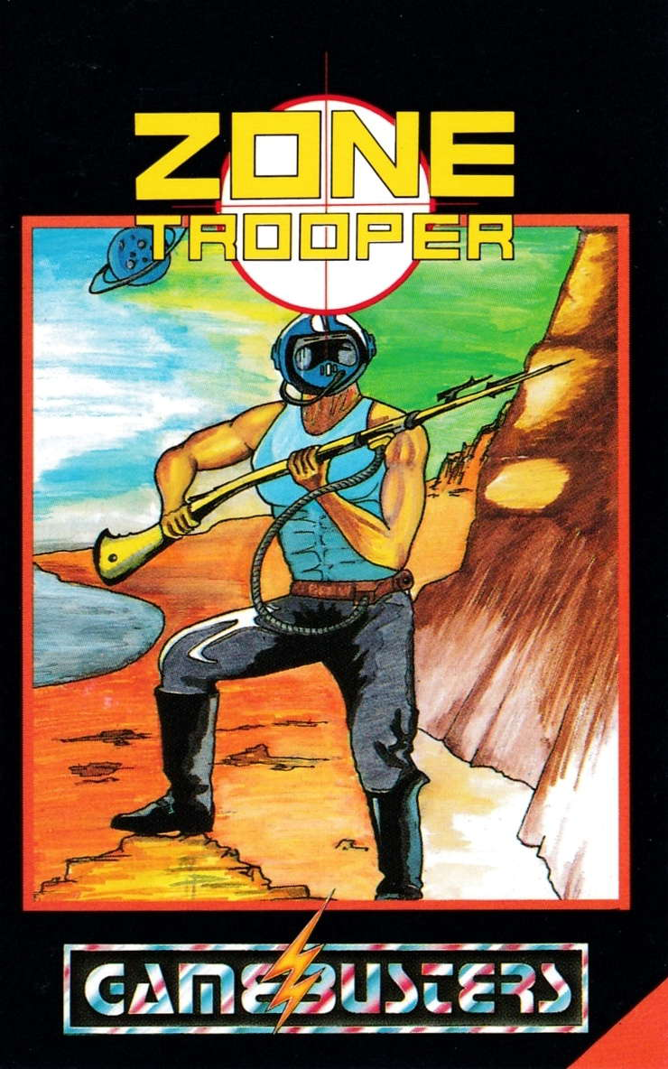 screenshot of the Amstrad CPC game Zone trooper by GameBase CPC