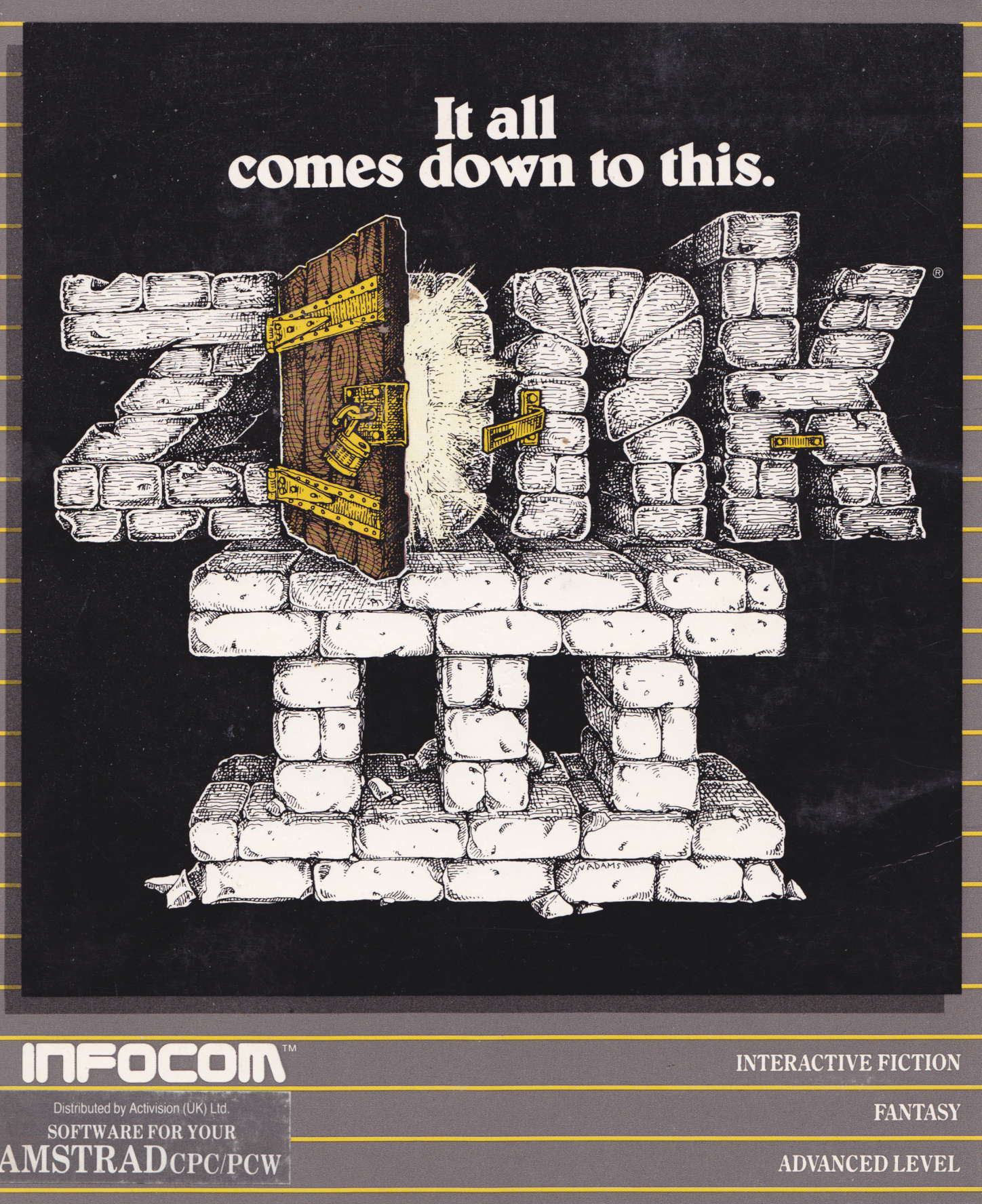 screenshot of the Amstrad CPC game Zork III: the dungeon master by GameBase CPC