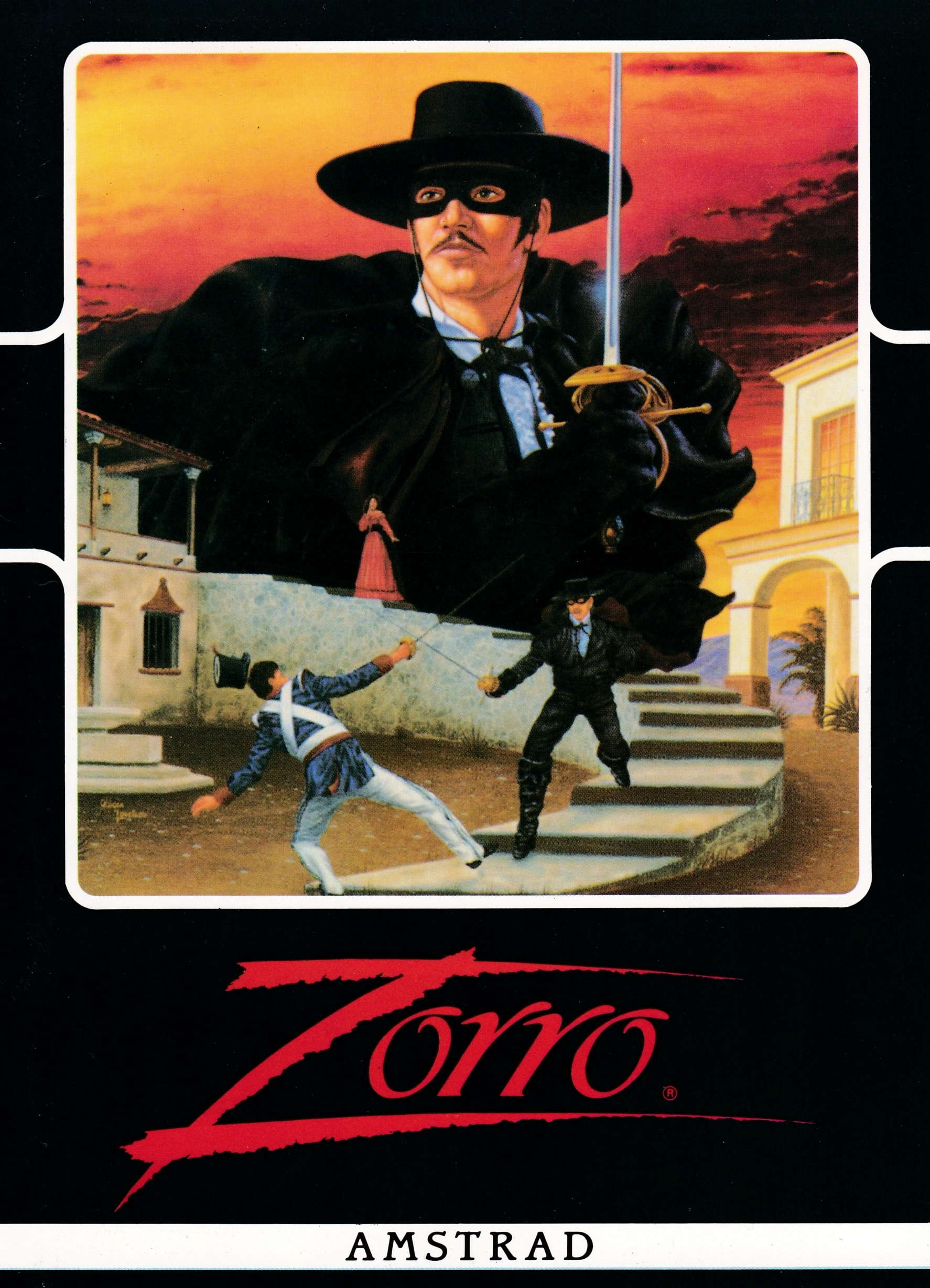 screenshot of the Amstrad CPC game Zorro by GameBase CPC