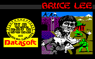 screenshot of the Amstrad CPC game Bruce Lee by Mig