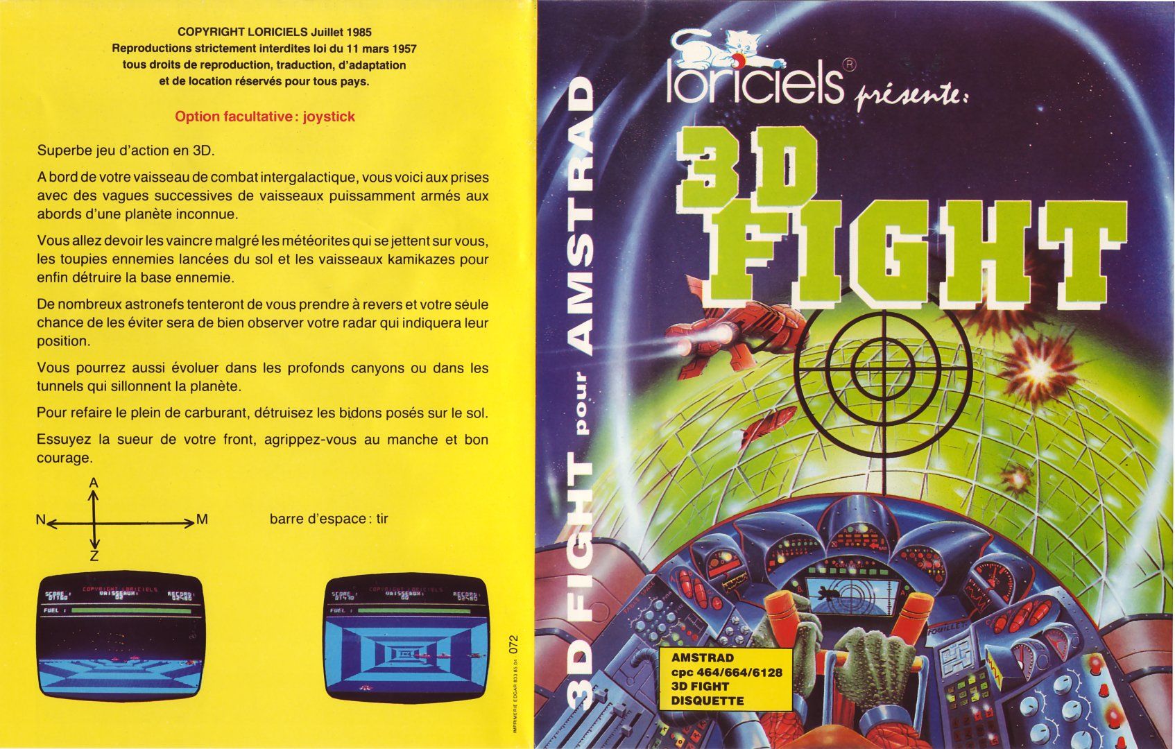 cover of the Amstrad CPC game 3d_fight by Mig