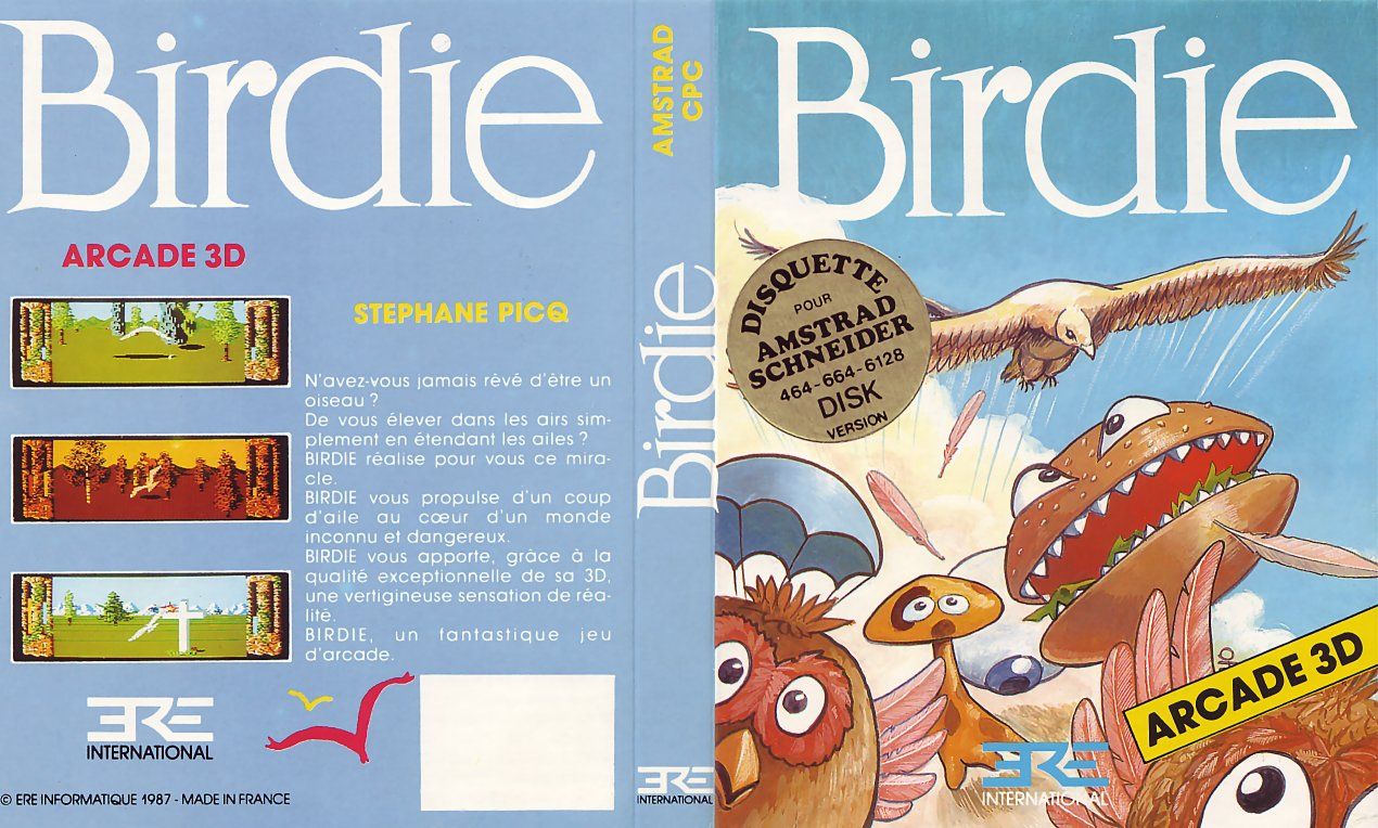 cover of the Amstrad CPC game birdie by Mig