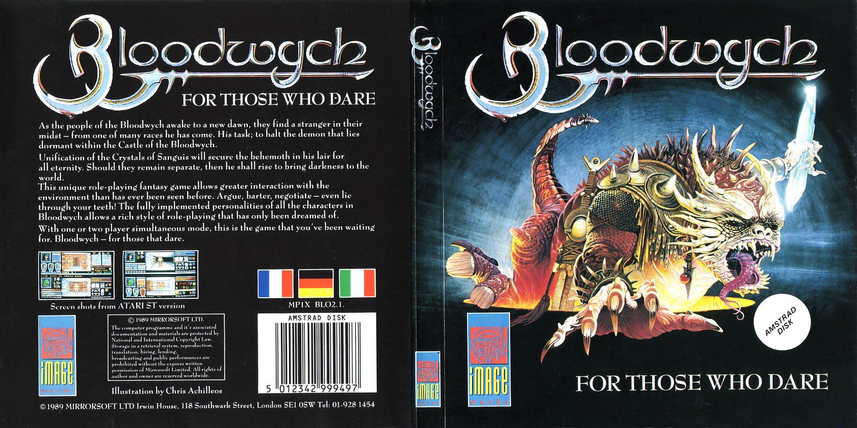 cover of the Amstrad CPC game bloodwych by Mig