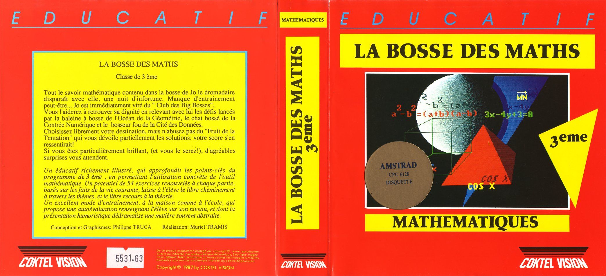 cover of the Amstrad CPC game bosse_des_maths_3eme_(la) by Mig