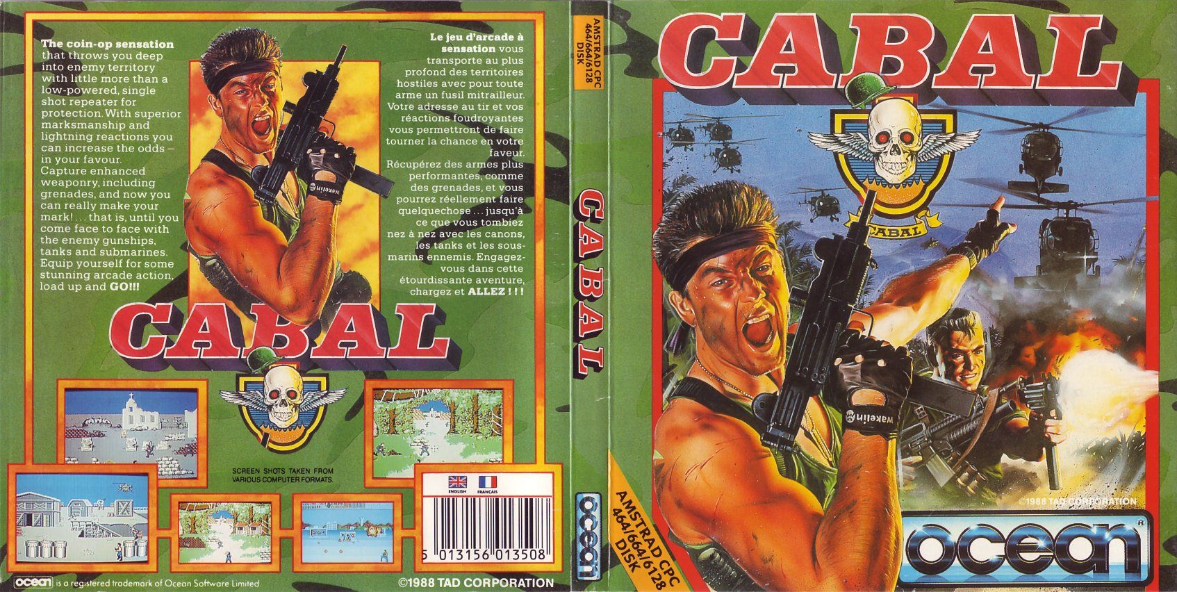 cover of the Amstrad CPC game cabal by Mig
