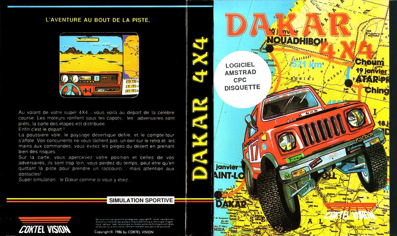 cover of the Amstrad CPC game dakar_4x4 by Mig