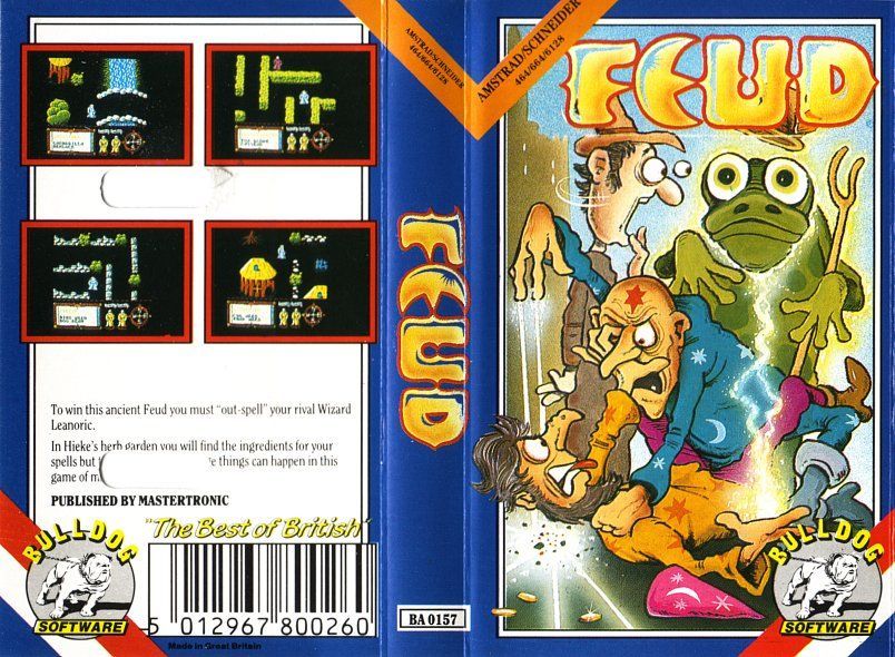 cover of the Amstrad CPC game feud by Mig