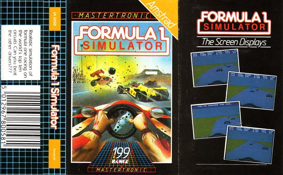 cover of the Amstrad CPC game formula_1_simulator by Mig